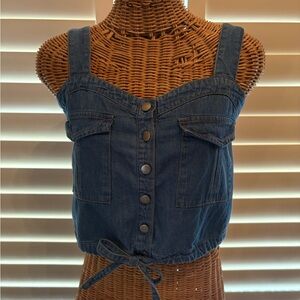 Free People Small Denim Top
